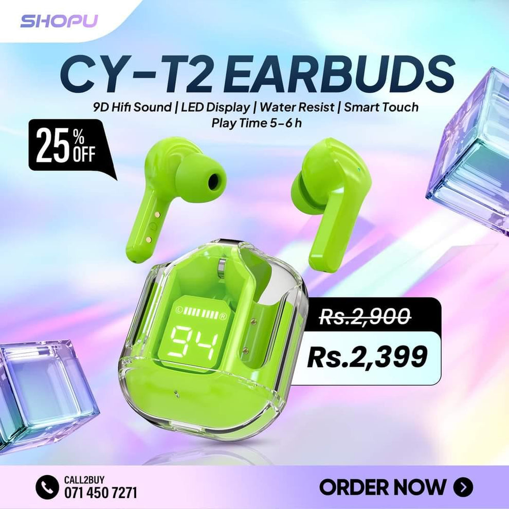 CY-T2 Crystal Earbuds Features