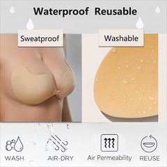 Mango Shape Silicone Chest Stickers Bra Self Adhesive Strapless