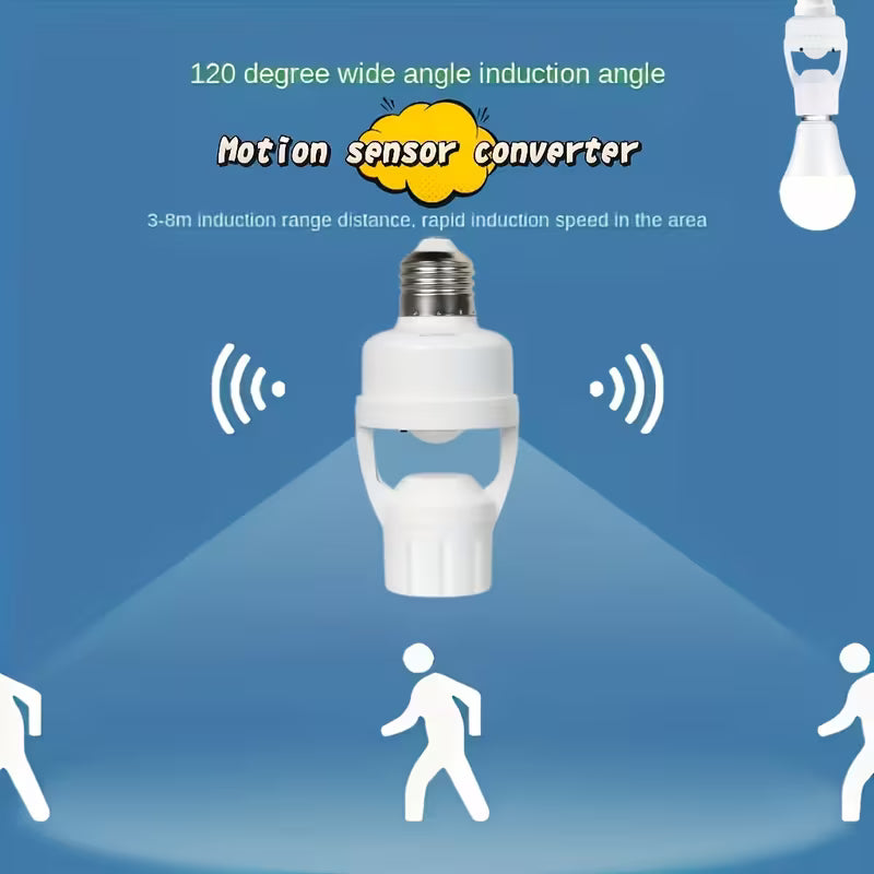 অটোমেটিক মোশন সেন্সর বাল্ব হোল্ডার (PIR Infrared Sensor)