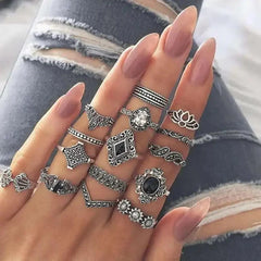 15pcs Rings Set For Women