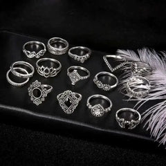 15pcs Rings Set For Women