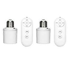 Wireless Remote Control Light Lamp E27 Screw Bulb Base Holder Cap Socket Switch