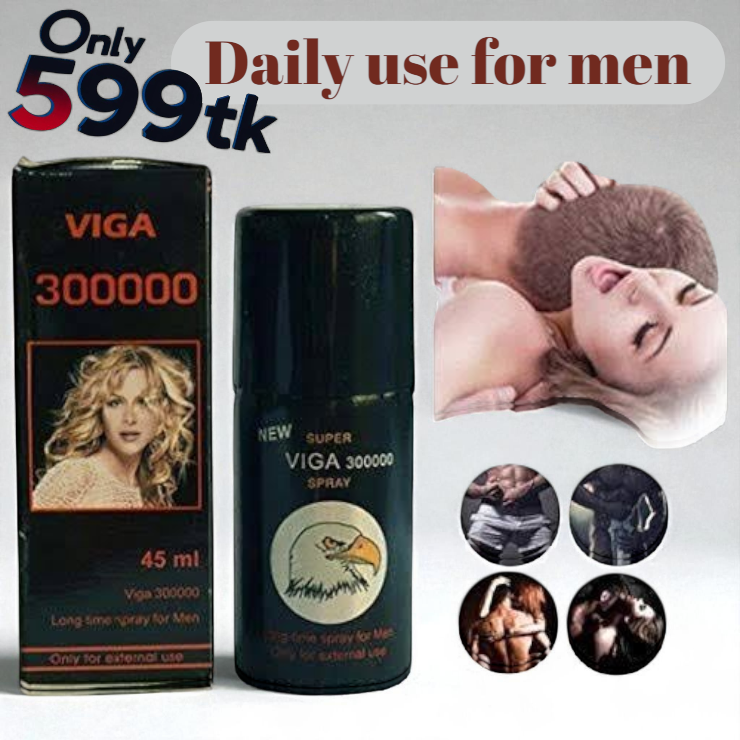 Original Viga 300000 Extra Strong Long Time Delay Spray For Men45ml