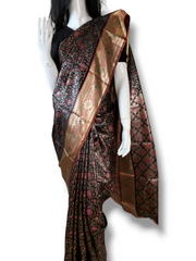 টানাবানা কাতান শাড়ি