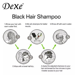 Dexe black hair shampoo 400ml
