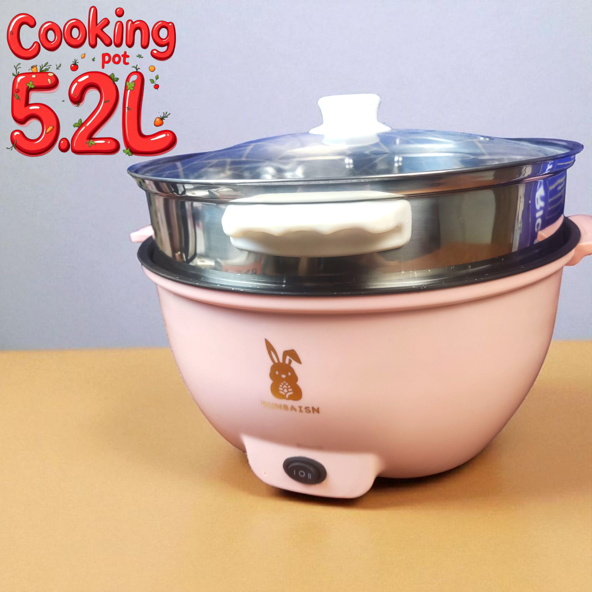 cooking pot 5.2L
