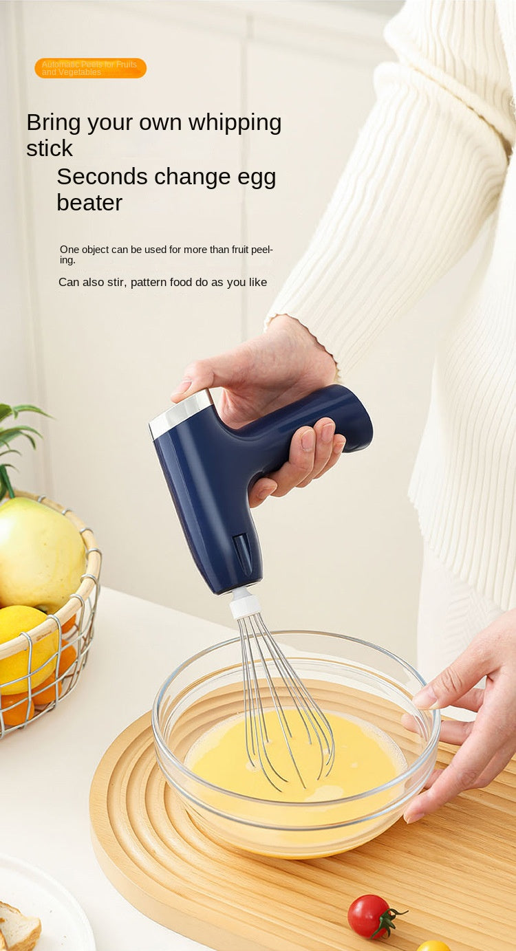 Multi  functional peeler and egg beater