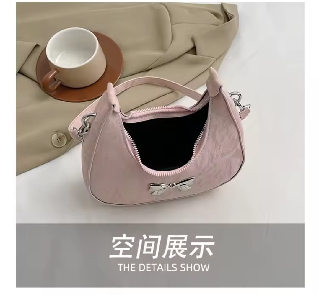Metal bou crossbody bag