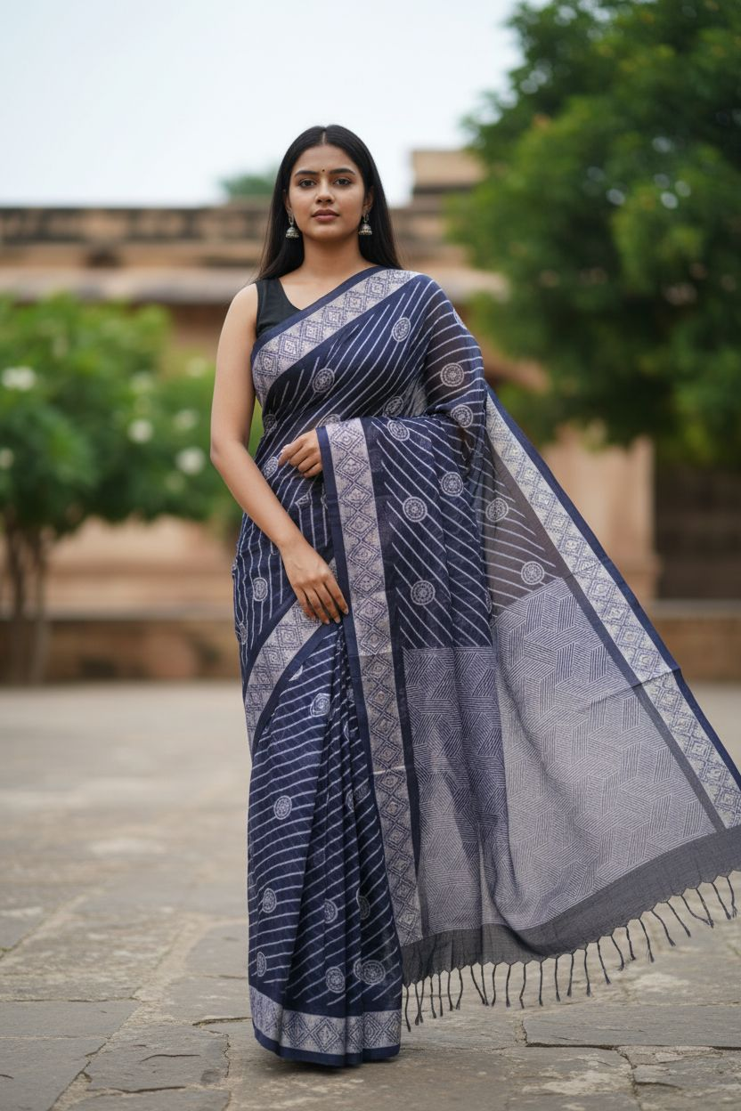 জামদানি কটন শাড়ি