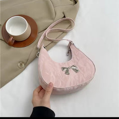 Metal bou crossbody bag