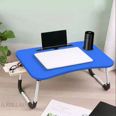 Folding table with drawer