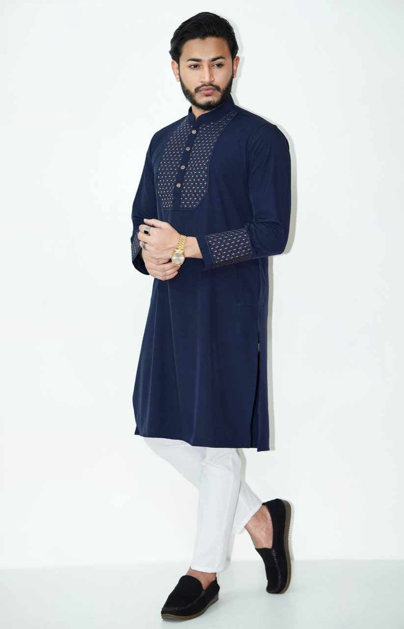 Stylish panjabi Blue colour