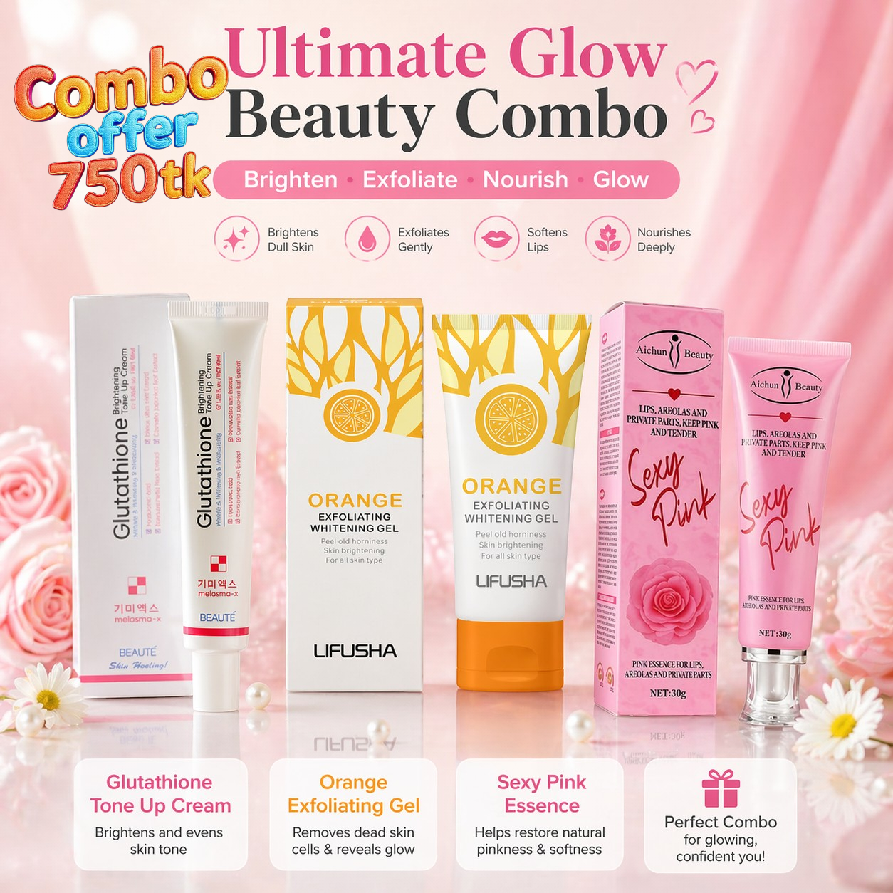 Beaute Melasma-X Glutathione Brightening Tone Up Cream 45ml