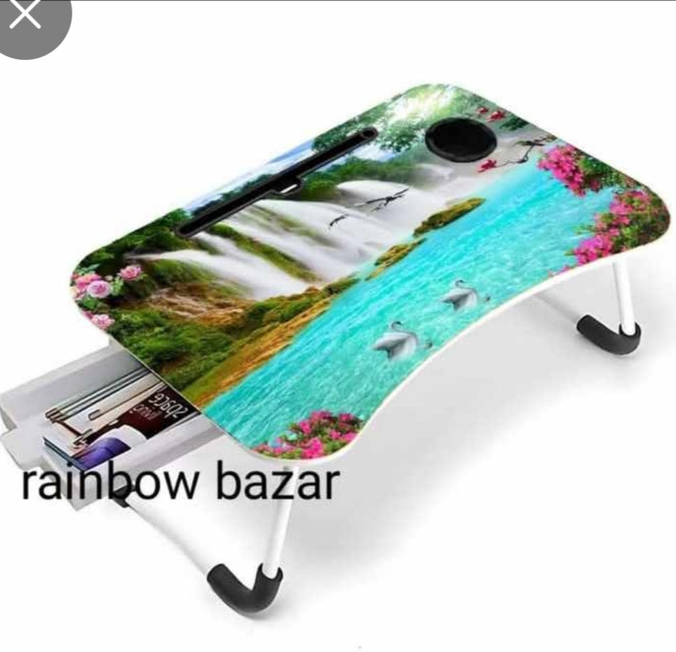 Laptop folding table