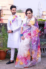 কাপল সেট ( শাড়ি এবং পাঞ্জাবি)