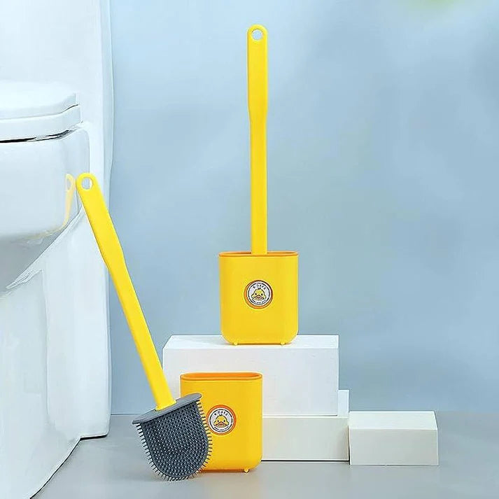 Silicone Toilet Brush with Toilet Brush Holder