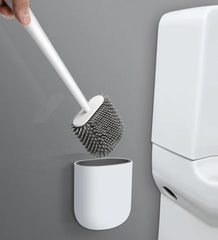 Silicone Toilet Brush with Toilet Brush Holder