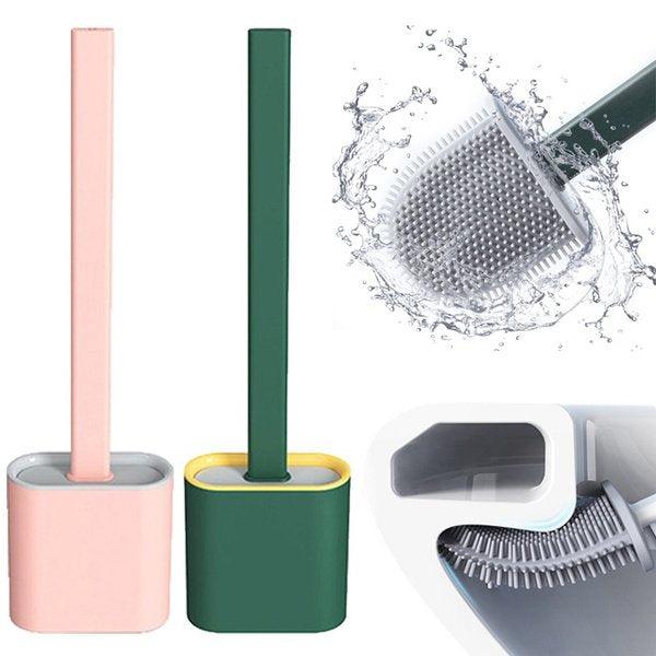 Silicone Toilet Brush with Toilet Brush Holder