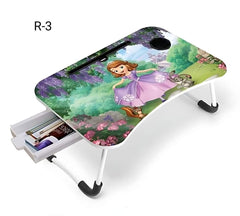 Printed Laptop Table With Drawer