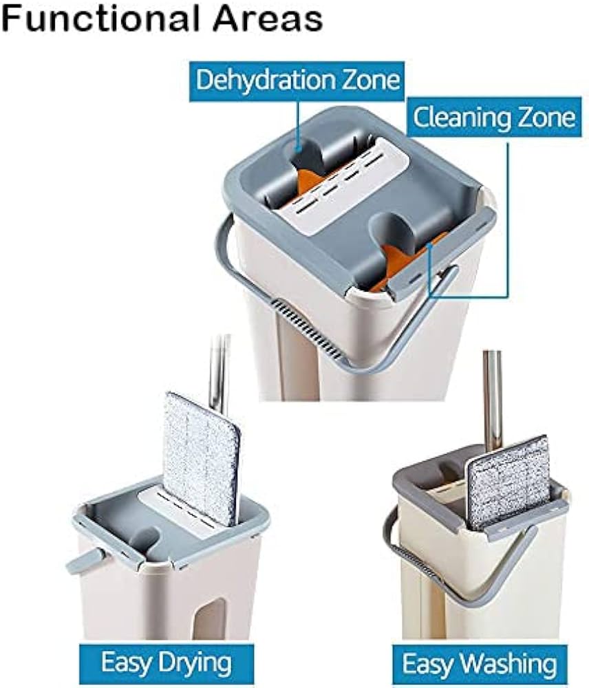 Easy Floor Cleaner 360 Degree Rotating Bucket Mop