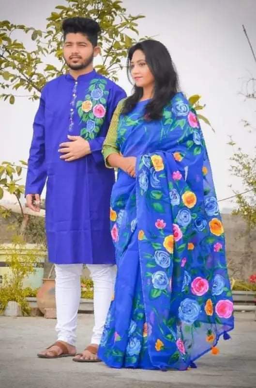 Couple set saree and Punjabi