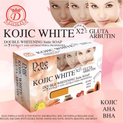 D-ne Nano Kojic White Gluta Arbutin Soap (160g)