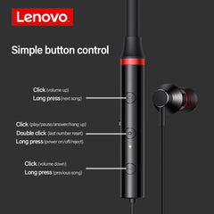 Lenovo HE05X II (New Edition) Magnetic Neckband Wireless Earphone