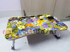 Printed Laptop Table With Drawer